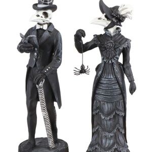 Gothic Plague Doctor Figurines Set